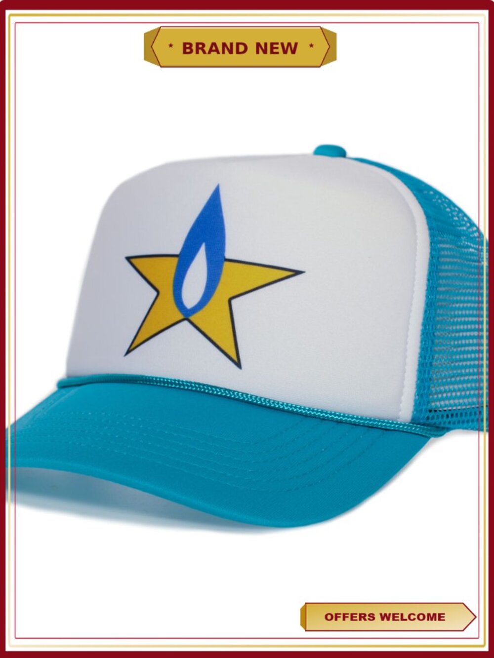 Strickland Propane Printed Hank Hill Trucker Cap Adult Aqua